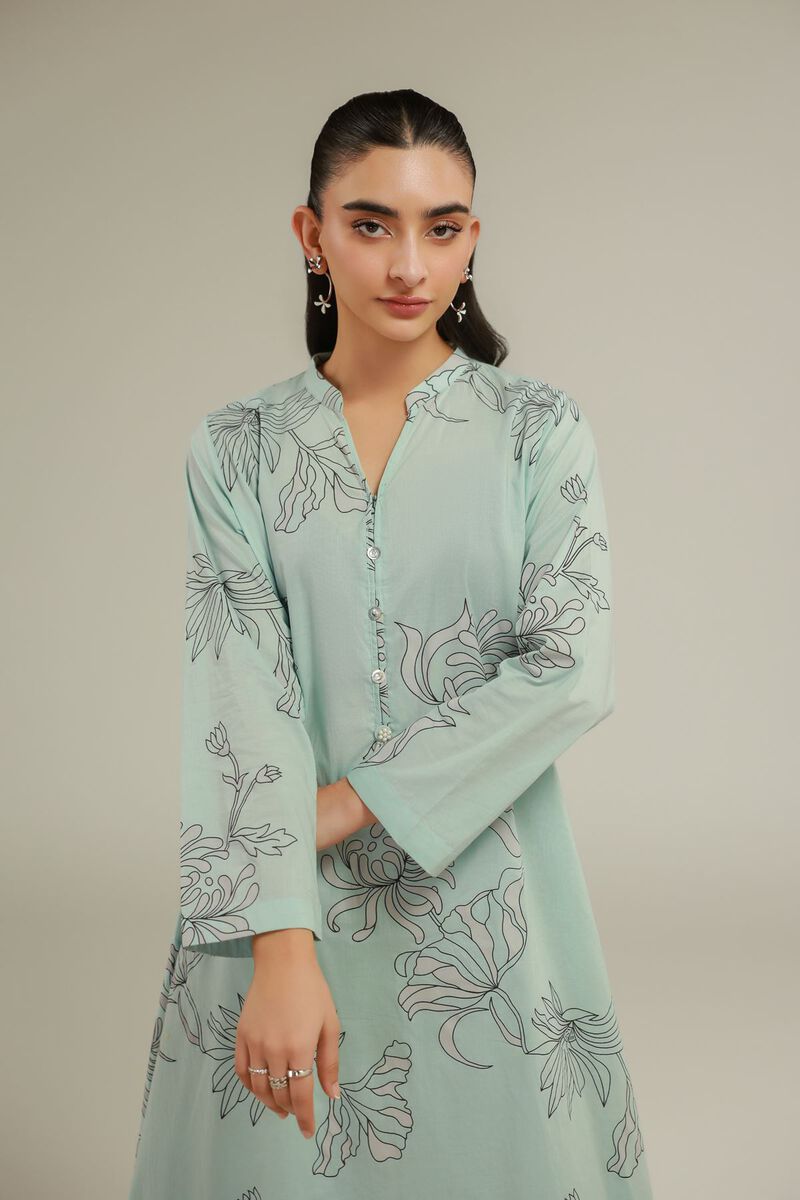 Floral Mint Kurta