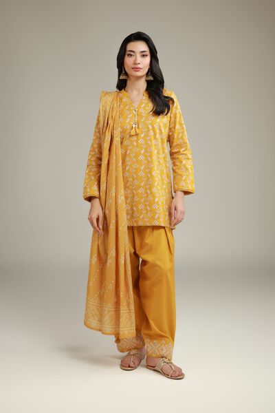 Geometric Tapered Shalwar, image 1