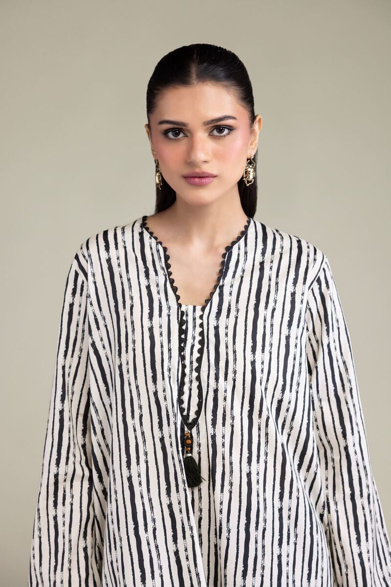 White Cotton Kurta view 2