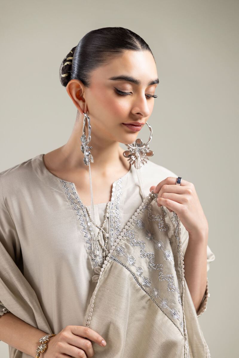 Geometric Beige Dupatta