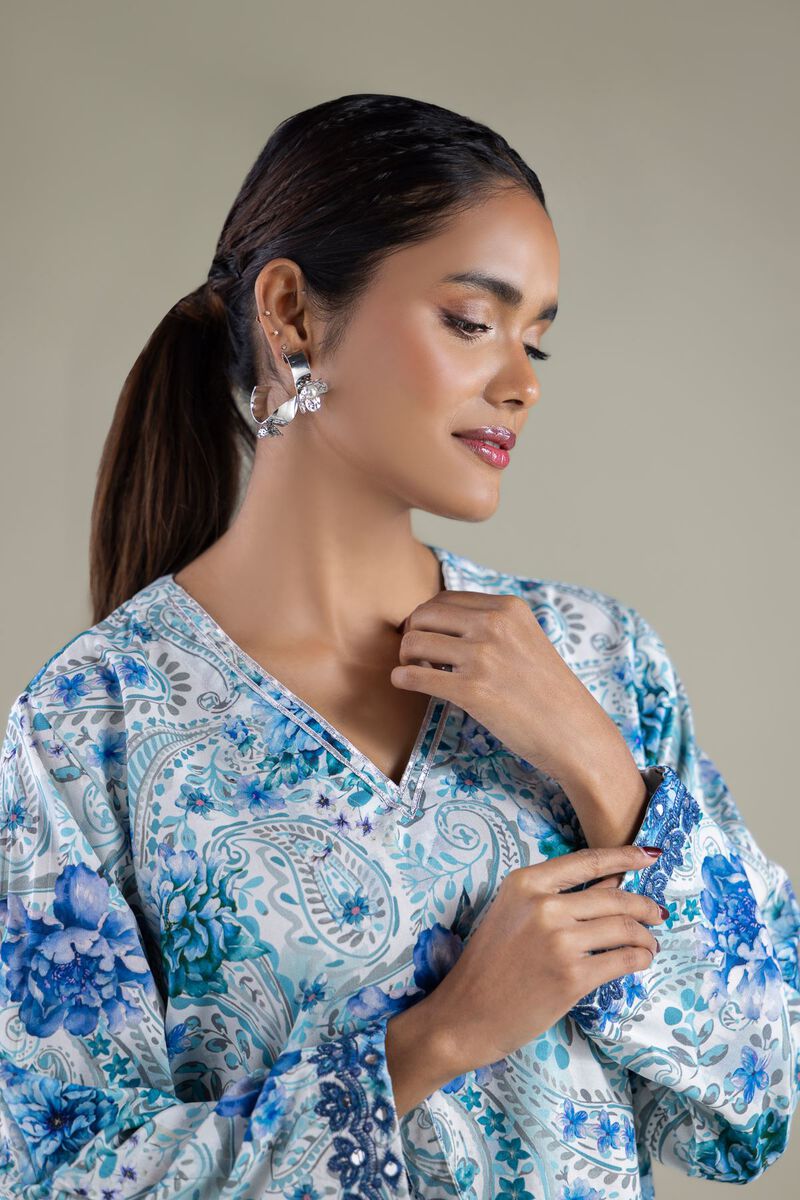 Paisley V-Neck Kurta