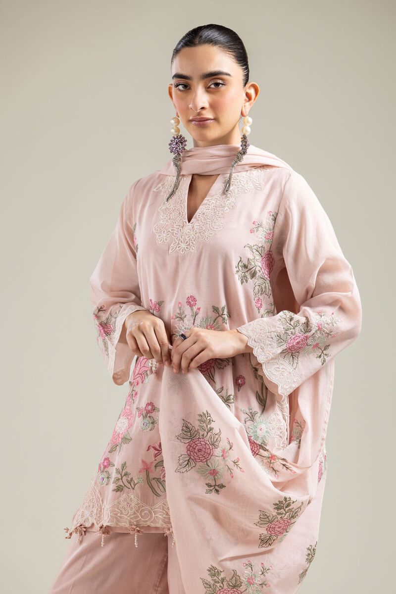 Floral Pink Dupatta