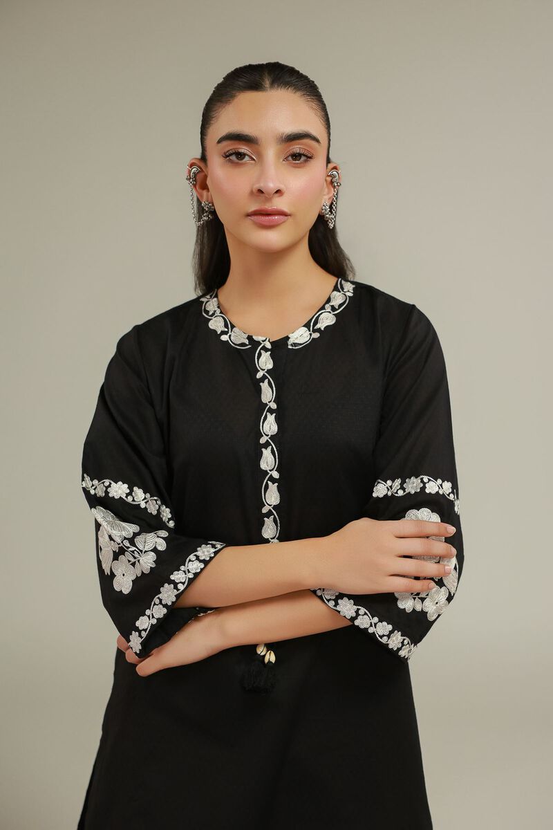 Floral Drawstring Kurta