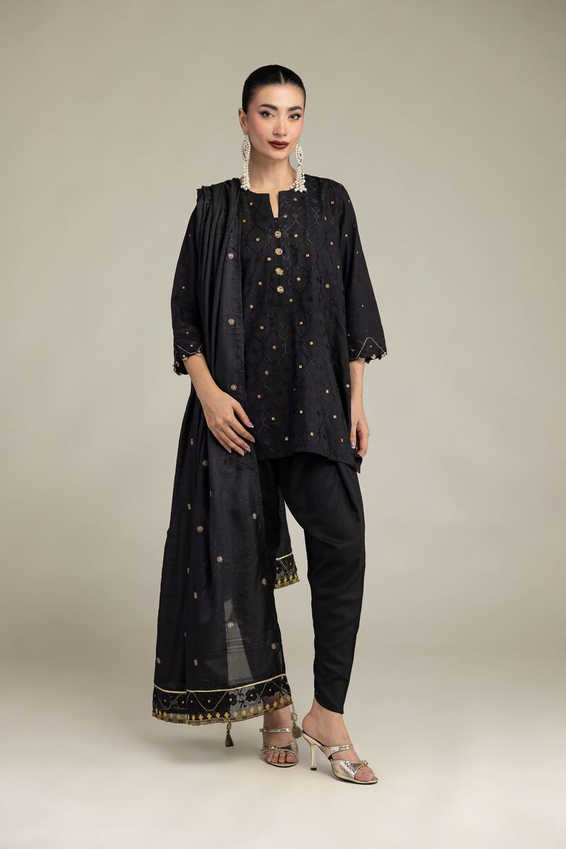 Black Silk Shalwar