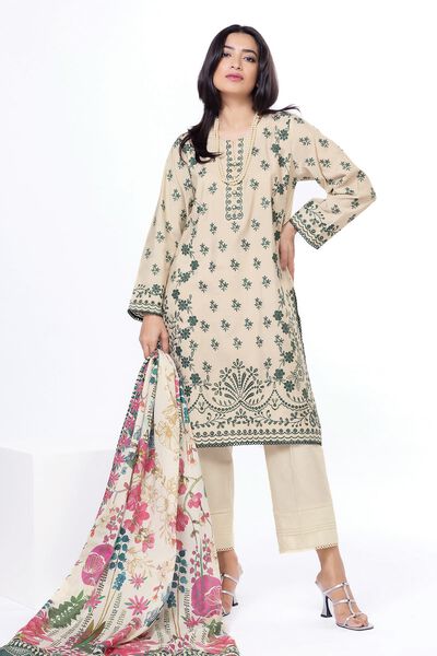 Embroidered | Dull Raw Silk | Fabrics 3 Piece | PKR 5,000