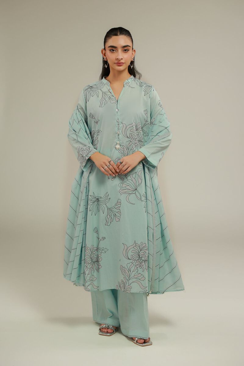 Mint Lawn Dupatta