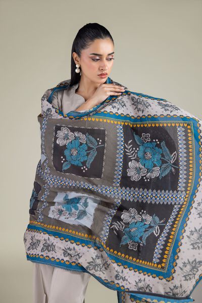 Spring Lawn Dupatta, image 1