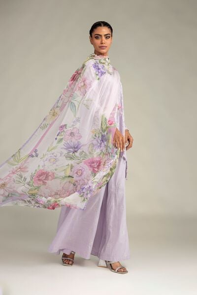 Floral Mesuri Dupatta, image 1