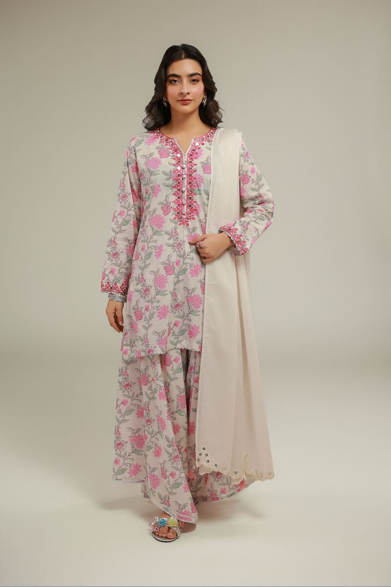Cotton Floral Pants