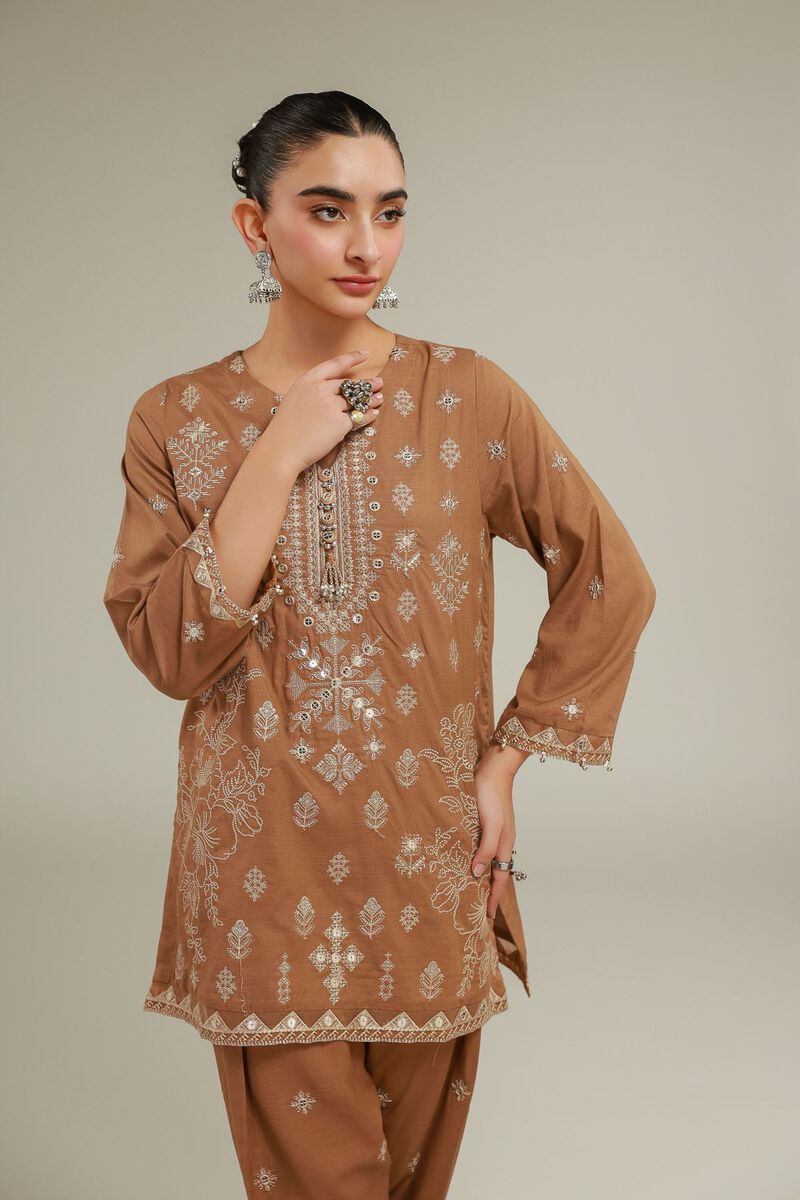 Geometric Threadwork Kurta