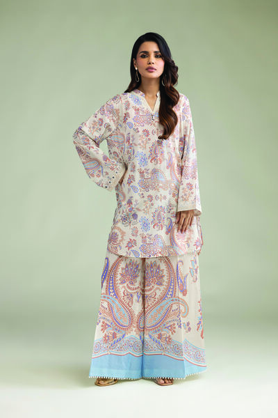 Embroidered Cambric Fabrics 2 Piece Top and Bottom