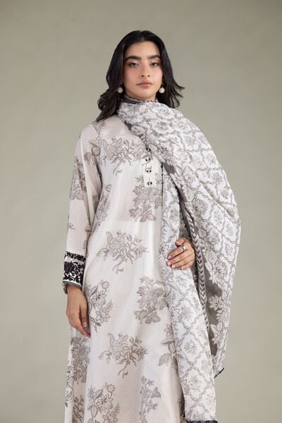 Embroidered Cambric Cambric Tailored 3-piece