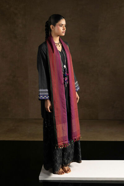 Yarn Dyed Embroidered Handwoven Pants