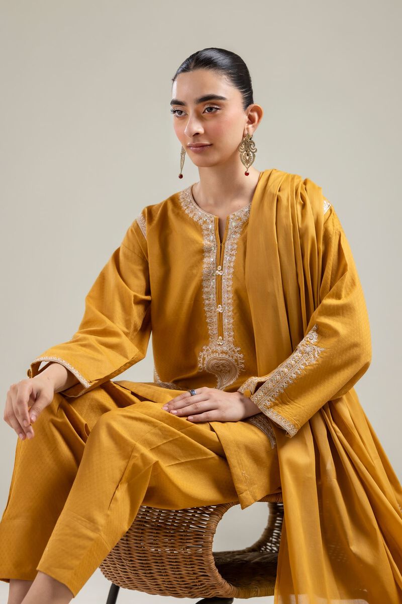 Embroidered Cotton Kurta