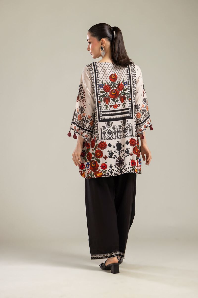 Short Floral Kurta