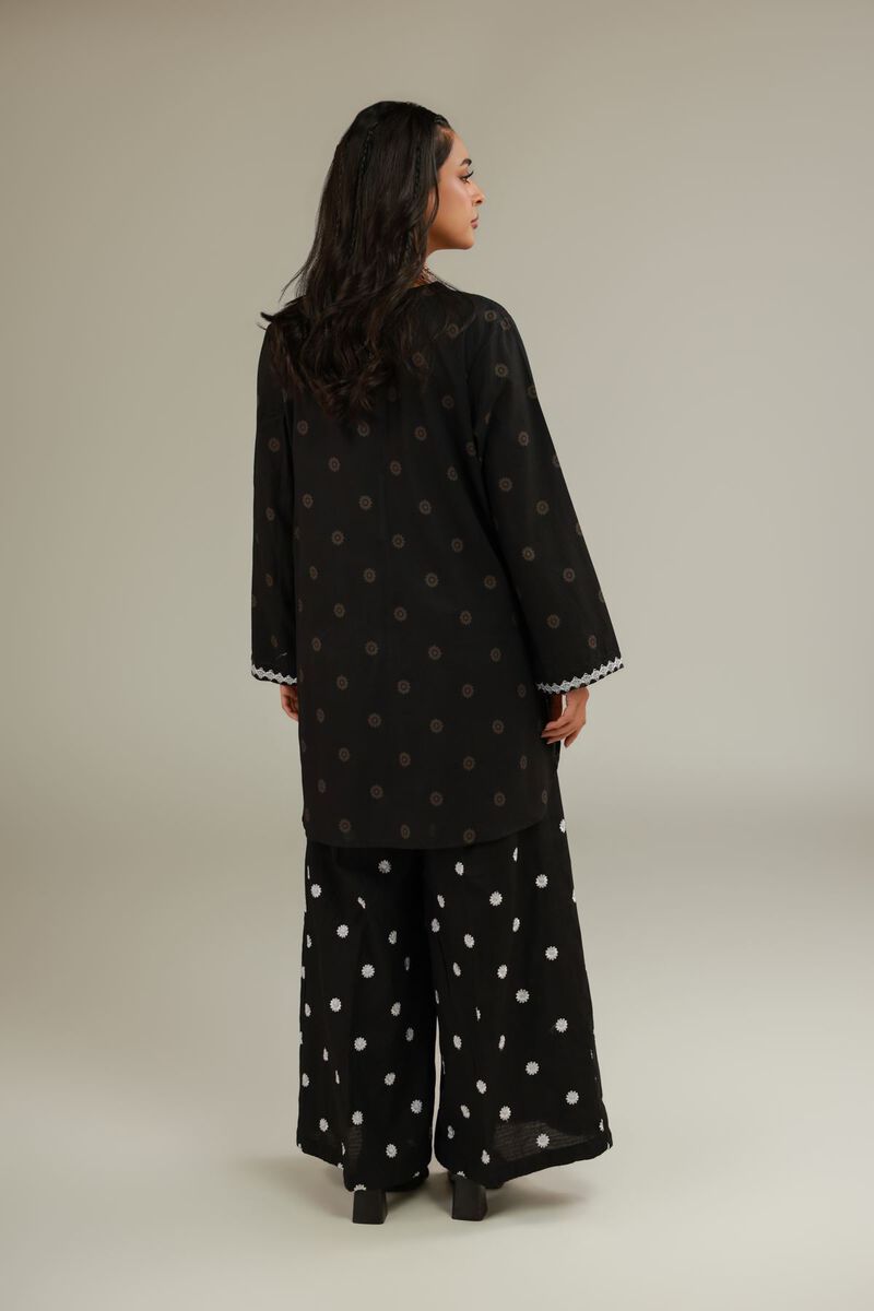 Black Cotton Kurta