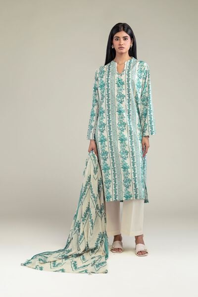 Printed Lawn Fabrics 3 Piece