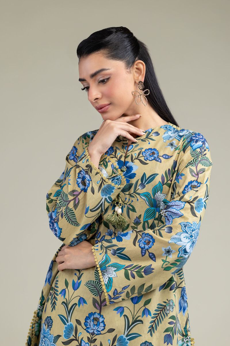 Floral Cotton Kurta view 2