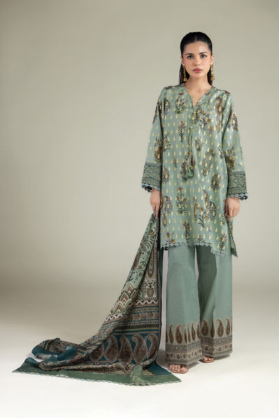 Printed Jacquard Fabrics 3 Piece