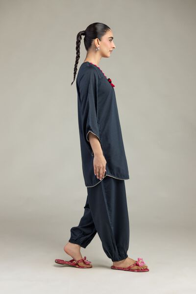 Solid Cotton Pants, image 1