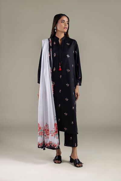 Floral Straight Pants, image 1