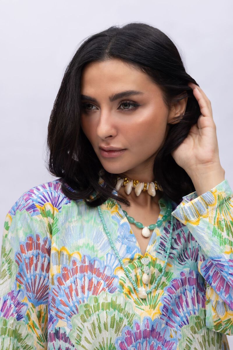 Abstract Cotton Kurta