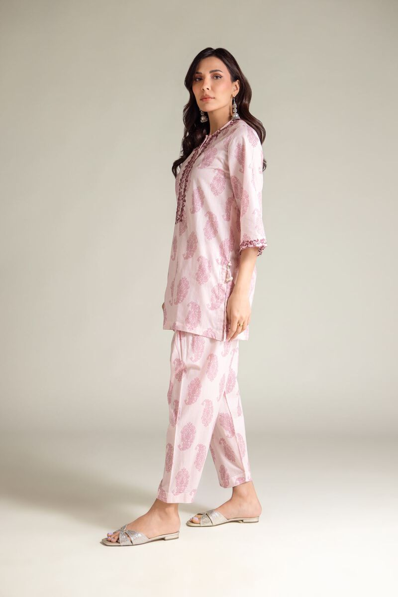 Pink Paisley Kurta