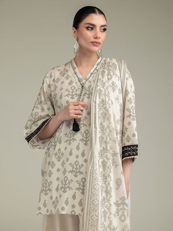 Lawn V-Neck Kurta