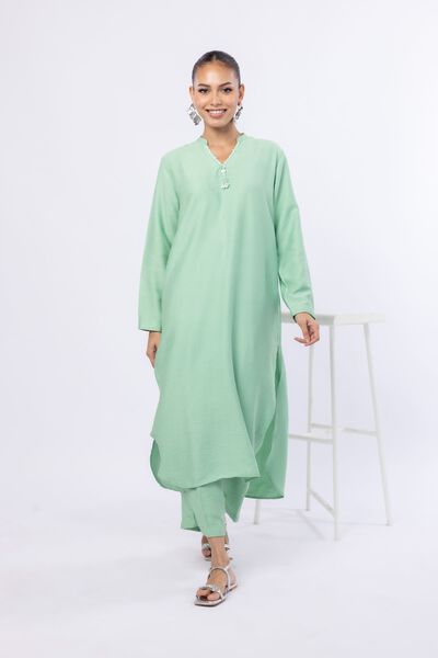 Dyed | Cotton Vortex Wrinkle
            
        Kurta