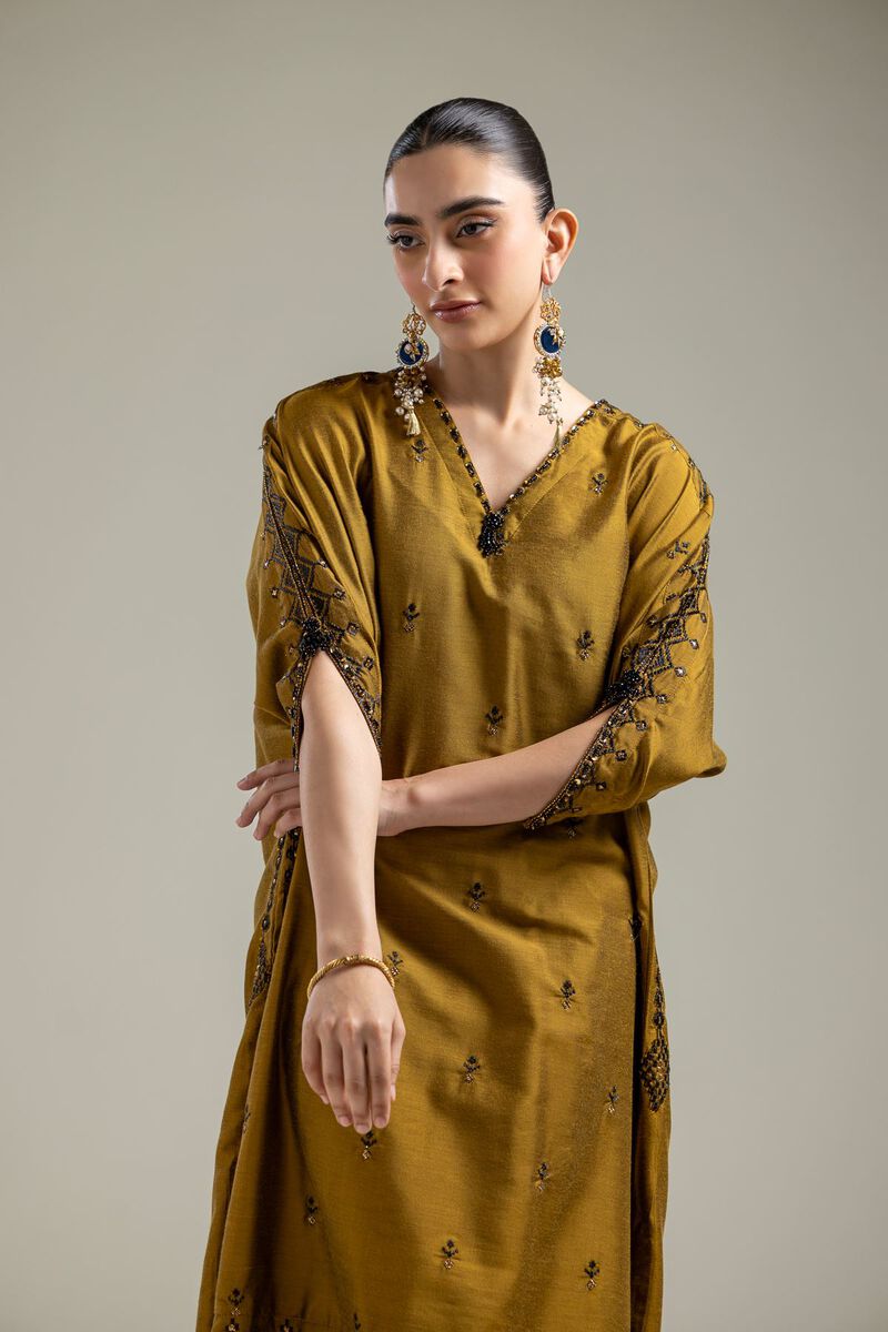 Mustard Longline Kurta
