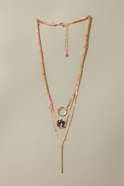 Solid Metal Single Necklace