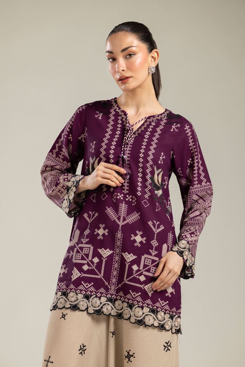 Short Silk Kurta