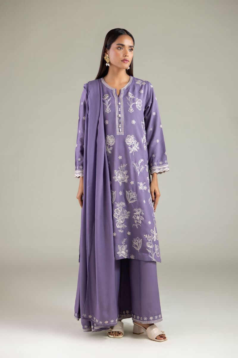 Floral Thread Work Dupatta