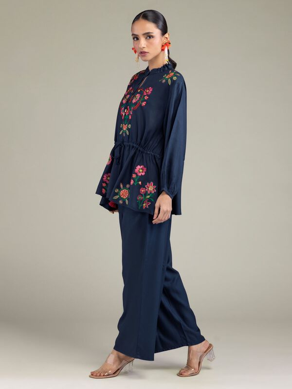 Solid Viscose Trousers