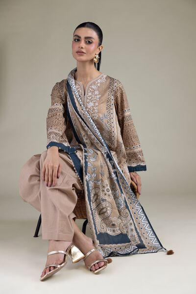 Embroidered Lawn Lawn 3-Piece Tailored