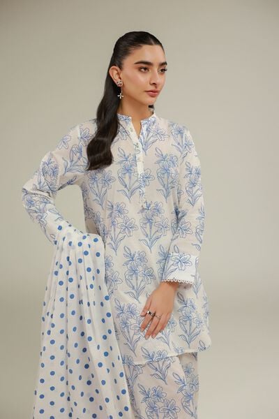Floral Lace Kurta, image 1