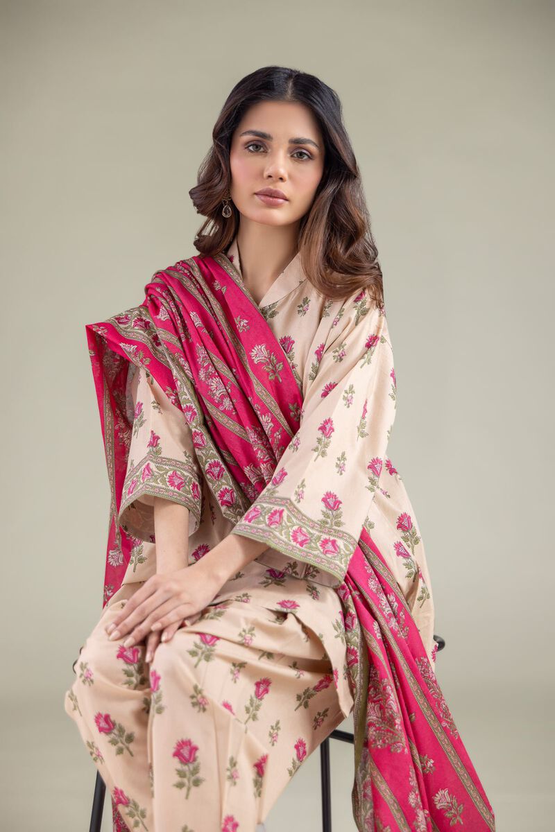 Striped Tassel Dupatta