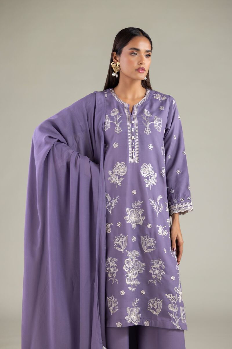 Floral Thread Work Dupatta