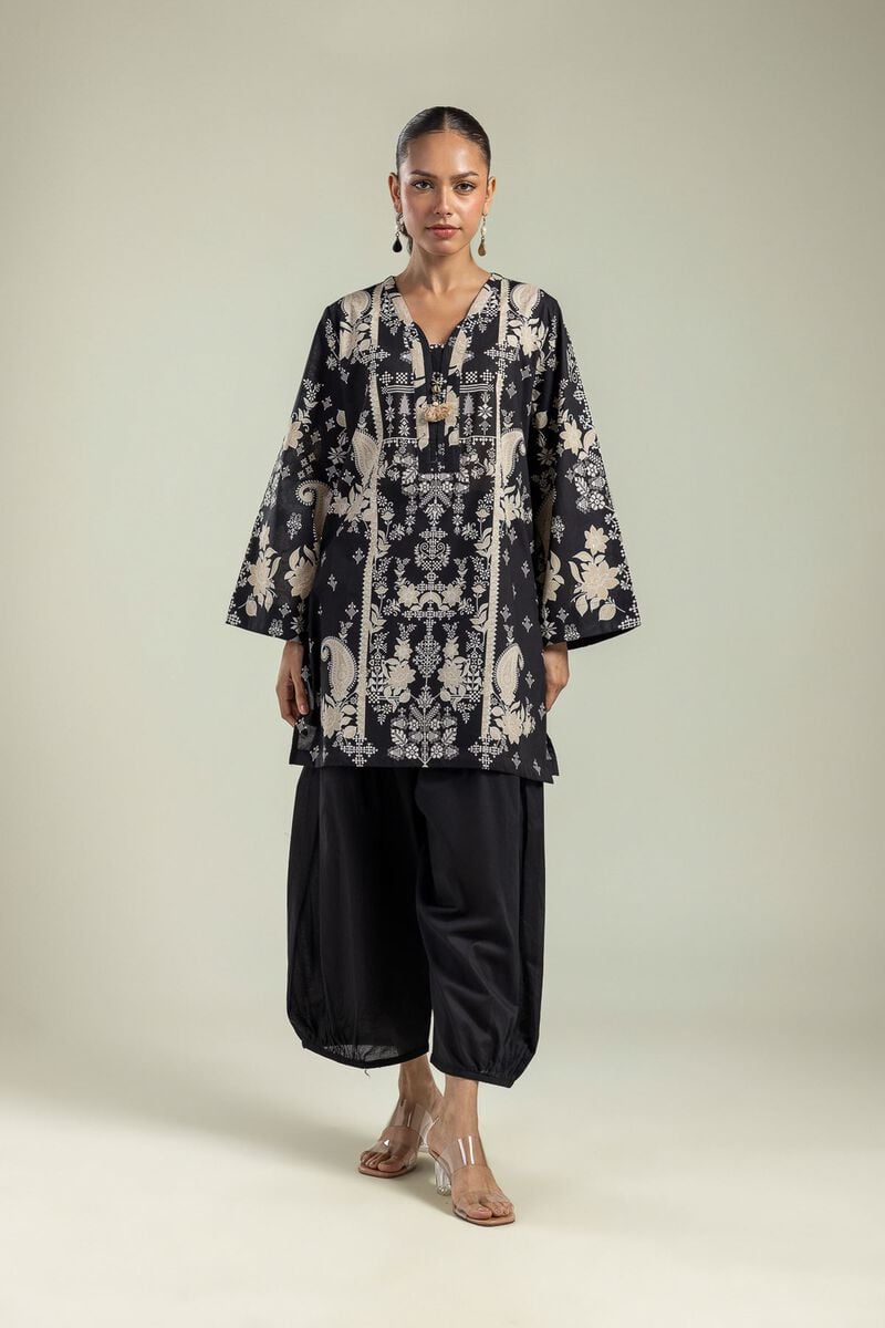 Solid Black Shalwar view 2