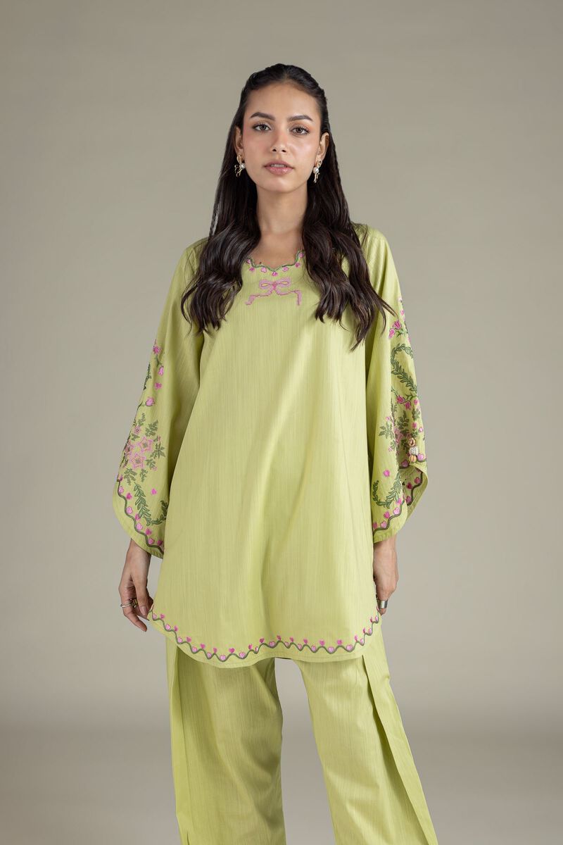 Scalloped Floral Kurta