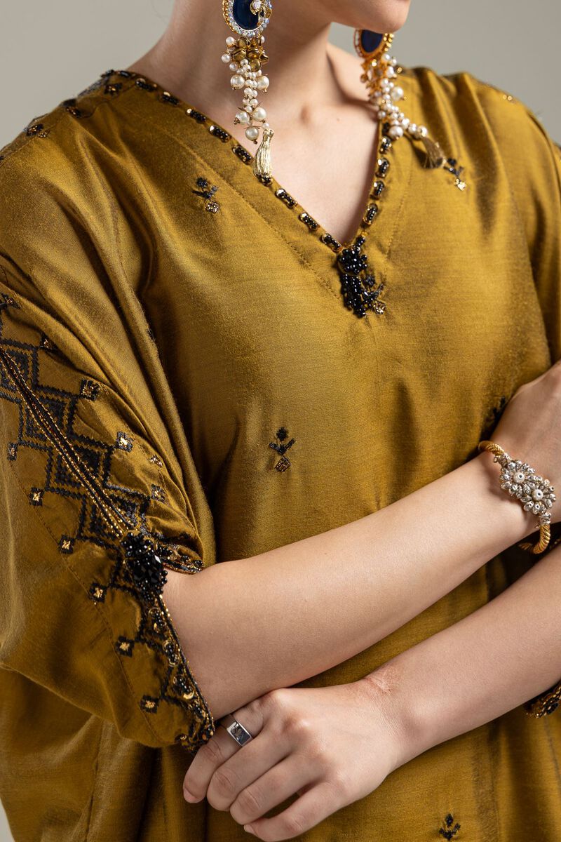 Mustard Longline Kurta