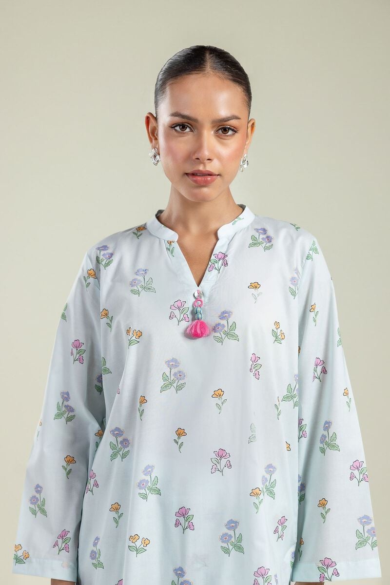 Floral Cambric Kurta view 2
