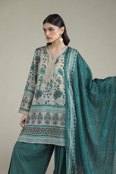 Embroidered Textured Lawn Lawn Tailored 3-Piece