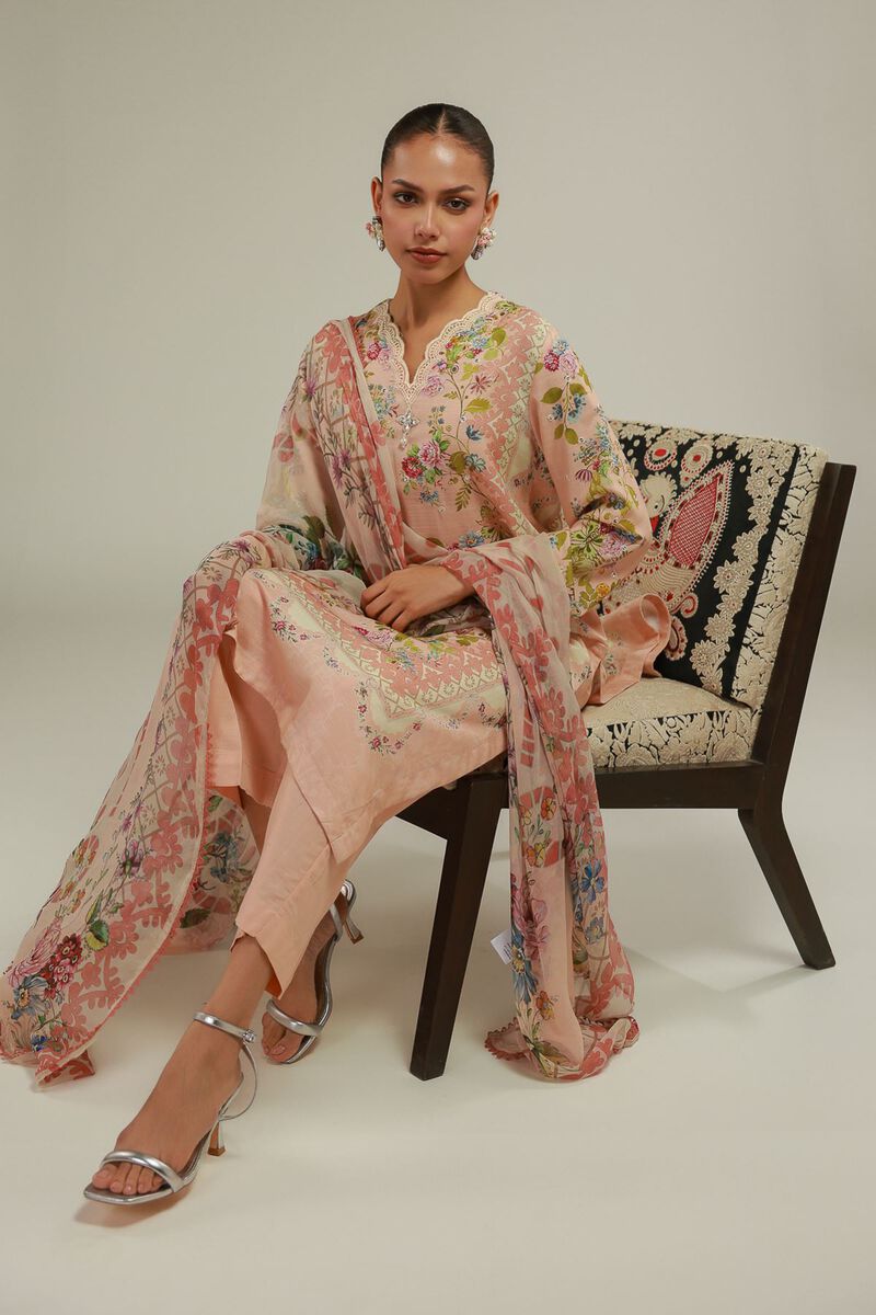 Floral Draped Dupatta