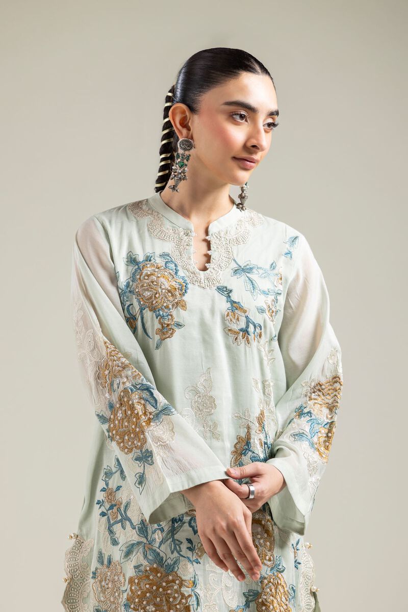 Mint Silk Kurta