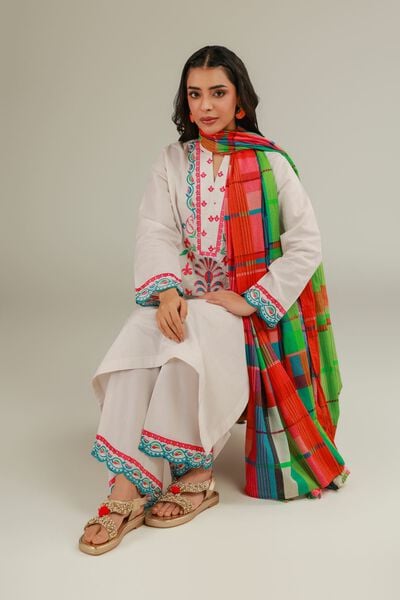 Floral Cotton Kurta, image 1