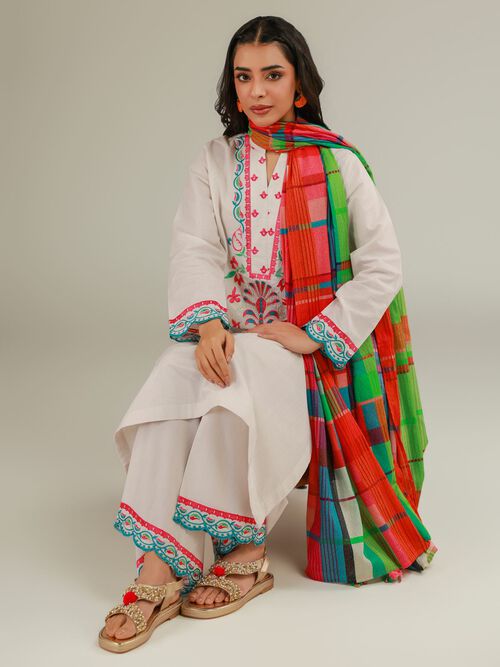 Floral Cotton Kurta