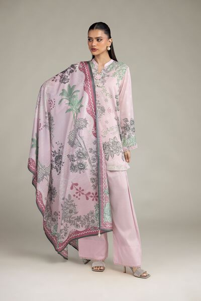 Floral Silk Kurta, image 1