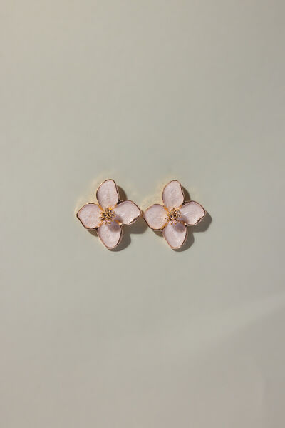 Solid Metal Single Earrings