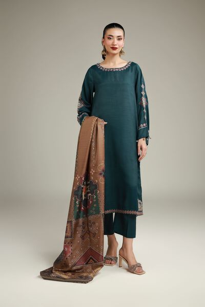 Silk Straight Pants, image 1
